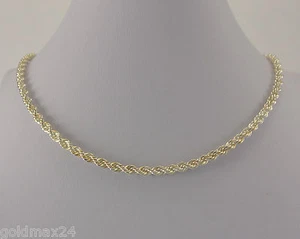 Feine Kordelkette  / 925er Silber / ca. 43 cm - Picture 1 of 3