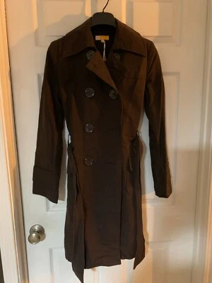 Abrigo/Chaqueta Tul Anthropologie Mezcla Algodón Botón Frontal Mujer Grande Marrón Nuevo con Etiquetas Foto 1 de 4