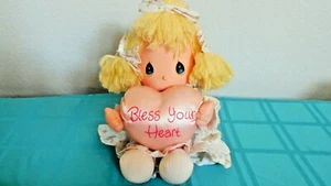 VINTAGE PRECIOUS MOMENTS PLUSH DOLL "TERRI"/1985 GOOD CONDITION/SWEET GIFT! - Picture 1 of 12