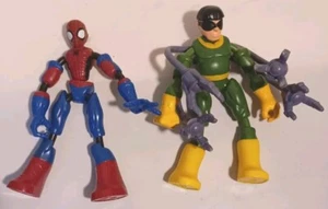 2019 Hasbro Bend and Flex Marvel Spider-Man & Dr.Ocatvius Doc Ock Lot Of 2 - Picture 1 of 5