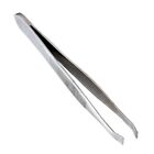 Stainless Steel Slanted Tip Tweezers Ideal for Eyebrows Arts Crafts Stamps