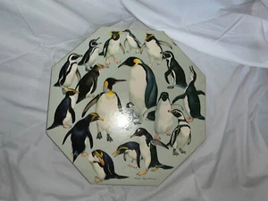 ‘70 Springbok Octagonal Jigsaw Puzzle PENGUINS Octagonal COMPLETE Okta Peterson - Picture 1 of 13