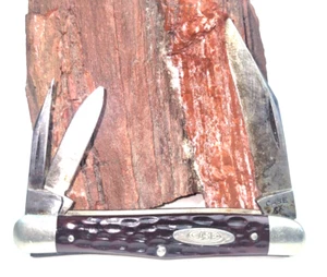 CASE XX 6308 3 Blades 3 1/4" Jigged Handle c1940-1965 - Picture 1 of 13