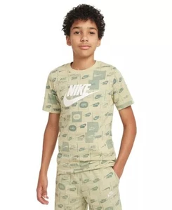 NEW Nike Big Kids Unisex Large Printed Cotton T Shirt - Picture 1 of 4