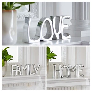 Recycled Metal Fairtrade Home Family Love Ornaments Handmade - Picture 1 of 9