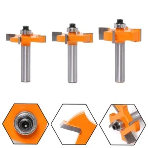 HSS Router Bit P Milling Cutter Slot Cutter Wood with Bearing T-Type 8mm Shank - Bild 1 von 6