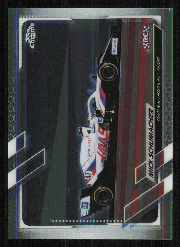 2021 Topps Chrome Formula 1 #112 Mick Schumacher/F1 Cars - Image 1 of 2