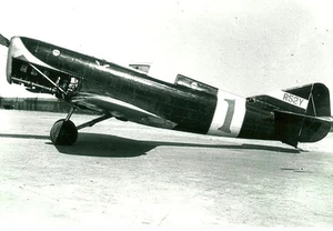 KEITH RIDER'S R-2 (#1) R52Y AIRPLANE RACER 1932- 5" X 7" B&W PHOTOGRAPH - Picture 1 of 1