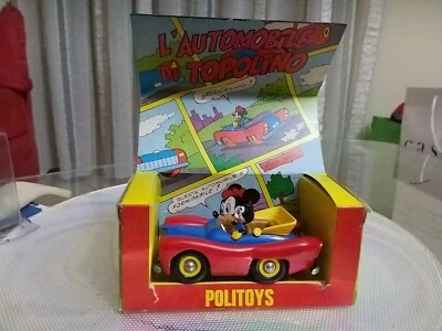 Politoys prima Serie M Art.600 Auto di Topolino Walt Disney 1/43 CON BOX Nuovo  - Immagine 1 di 4