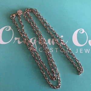 Authentic Origami Owl 30" Rose Gold Heart Lanyard Chain "New" - Picture 1 of 4