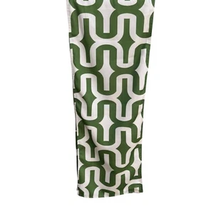Rodeo Home Green & White Geometric Pattern Woven Rectangle Table Runner 13"x72" - Picture 1 of 6