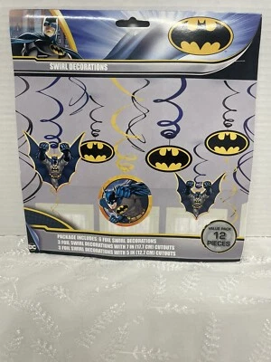 Batman DC Comics Superhéroe Panal Decoraciones Cumpleaños Fiesta Decoración 3 Piezas Foto 1 de 2