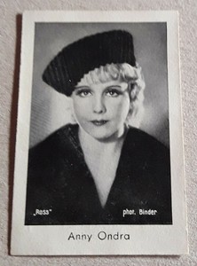 Actress ANNY ONDRA - Portrait Photo - Trading Card #191