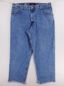 Vintage Silvertab Baggy Wide Leg Jean Men Sz 40x32 Hip Hop Grunge Y2K Distressed - Picture 1 of 21