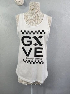 Gxve By Gwen Stefani White Tank Top Bella+Canvas L - Picture 1 of 5