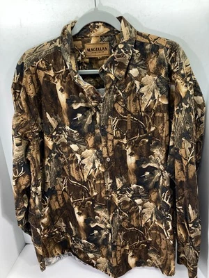 Magellan Sportwear Hunting Shirt Size XL Brown Camouflage Long Sleeve - Image 1 of 4