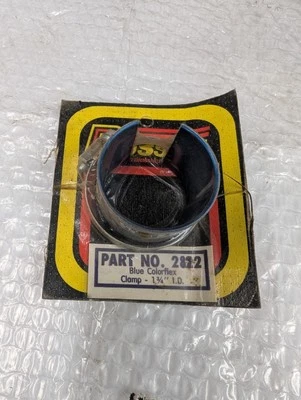Abrazadera de manguera Russell 2822 azul pieza vintage nueva de stock  Foto 1 de 2