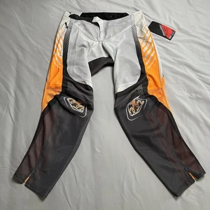 Troy Lee Designs TLD GP Pro Air Pants Men 32x28 Gray Orange Off-Road Motocross B - Picture 1 of 18