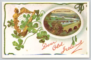 Postcard Dear Old Ireland Irish Country Bridge Scene Waterford - Reproduction - Picture 1 of 2