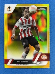 2022-23 Topps Chrome UEFA Club Competitions Xavi Simons TRUE GOLD /50 - Picture 1 of 2