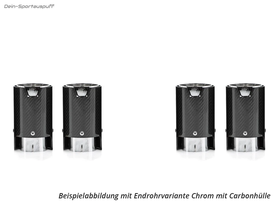 Escape deportivo dúplex de acero inoxidable Eisenmann BMW X6 M F86 2x90 mm de carbono cada uno Foto 1 de 1