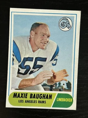 1968 Topps #210 Maxie Baughan Los Angeles Rams VG-EX+ - Image 1 of 2