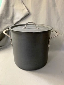 Vtg Calphalon Commercial Anodized Aluminum 12 Quart Qt Stock Pot 812 with Lid - Picture 1 of 11
