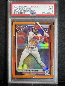2024 Bowman Chrome #42 Elly De La Cruz Orange Refractor /25 RC * MINT * RARE SSR - Picture 1 of 5