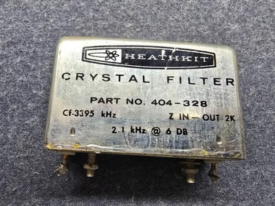 HEATHKIT CRYSTAL FILTER 404-328 3395KhZ FOR SB HW SERIES - Image 1 of 4