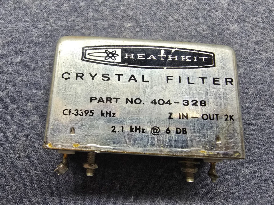 HEATHKIT CRYSTAL FILTER 404-328 3395KhZ FOR SB HW SERIES - Image 1 of 4