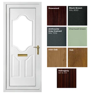 PVC Door Panel ? Premium Reinforced uPVC Panel 24, 28mm - Picture 1 of 3