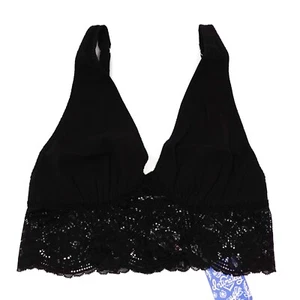 Free People Teegan Bralette Lace Black Size Small New With Tags - Picture 1 of 12
