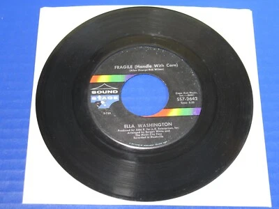 Ella Washington -Fragile (Handle With Care) 1969 Soul 45 Sound Stage 7 VG Tested - Image 1 of 3
