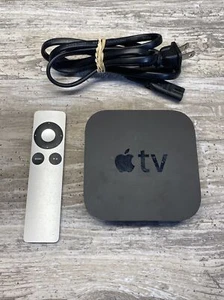 Apple TV 3rd Generation 1080p 8GB HD Media Streamer A1469 w/ Remote Power Cable - Picture 1 of 1