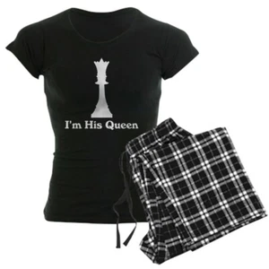 CafePress I'm His Queen Couples Women's Dark Pajamas Women's Dark PJ (620324547) - Picture 1 of 79