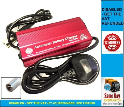 BATTERIES DIRECT 24V 4Amp Mobility Scooter Charger KYMCO PRIDE PRO RIDER SHOPRIDER ROMA FREERIDER