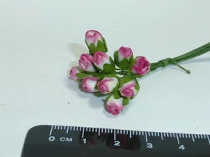 1:12 Maßstab 10 große Rosenknospen a8 Puppenhaus Miniaturen Blumen, Garten  - Bild 1 von 1