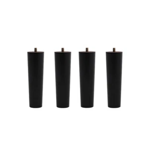 4x Wood Sofa Leg replacement tapered feet for stool bed chair cabinet chest 15cm - Picture 1 of 13