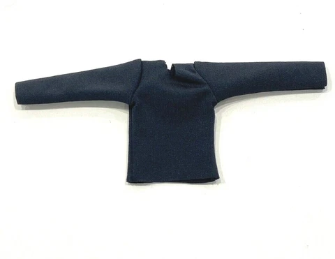 KC-LST-BK: 1/12 Black Long Sleeve T-Shirt for 6" Muscular Body (No Tracking) Cover