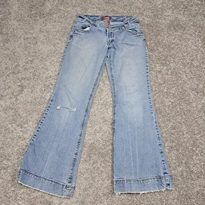 Jean tobillo acampanado liso azul Vanity para mujer talla 30 - Imagen 1 de 10