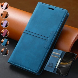 Funda billetera de cuero magnética abatible para Huawei Mate10 Lite Pro/P Smart/Y6/Y7 - Imagen 1 de 28