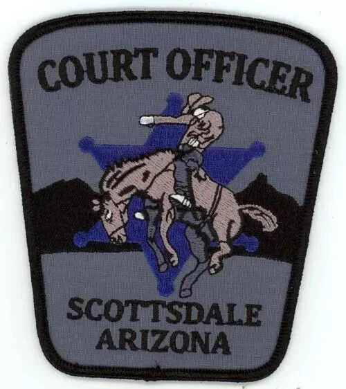 ARIZONA AZ SCOTTSDALE COURT OFFICER NICE SHOULDER PATCH POLICE SHERIFF - Image 1 of 1