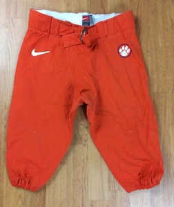 PANTALONES DE JUEGO DE FÚTBOL AMERICANO AUTÉNTICOS EMITIDOS POR JUGADORES Clemson Tigers talla 32 - Imagen 1 de 3