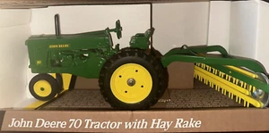 Ertl 1/16 John Deere Model 70 Tractor with Hay Rake Blueprint Replica #5807 NIB - Picture 1 of 1
