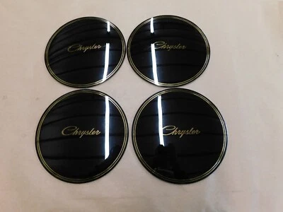 NOS OEM Chrysler Wheel Cover Hub Cap Emblems 1987 1992 LeBaron Dynasty 1988 1989 - Image 1 of 4