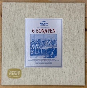 Signed by HEINZ HOLLIGER Zelenka 6 Sonatas Original Archiv 2LP Box 2708027 NM - Picture 1 of 4