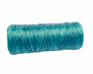 Kulay Turquoise Artificial Sinew Waxed Flat Polyester Thread, Bobbin Sinue, 20yd - Picture 1 of 2