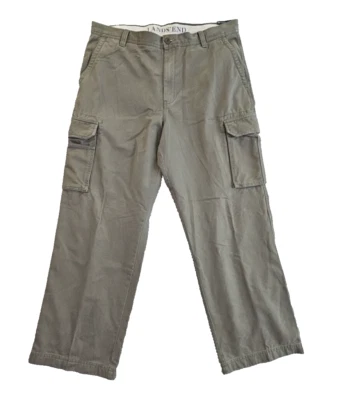 Pantalones de carga Lands' End para hombre 38x30 Verde Seis bolsillos NWT Gorpcore Outdoor Foto 1 de 4