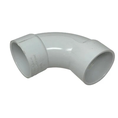 Lasco 406-020SW PVC Pool Fitting 90 Sweep Elbow 2" Slip x 2" Slip Made in USA