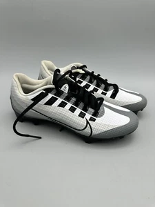 Nike Vapor Youth Football Cleats 8.5M White Gray Black - Picture 1 of 8